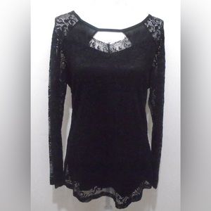 Lane Bryant size 22/24 black lace top